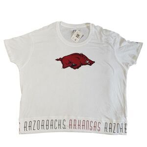 New Women's Arkansas Razorback Russell‎ T-Shirt Woo Pig Sooie Size 2XL (20)